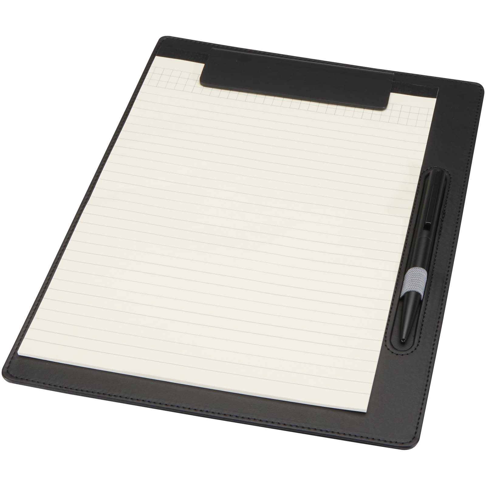 Porte-bloc Clast A4 avec fermeture magnétique et stylo bille recyclé RCS (encre noire) Porte-bloc Clast A4 avec fermeture magnétique et stylo bille recyclé RCS (encre noire)