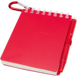 Ensemble carnet souple d’extérieur recyclé et stylo bille (encre noire) Lig Mini – vue 3