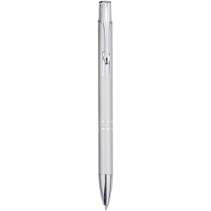 Stylo bille rétractable en aluminium Moneta (encre bleue) – vue 3