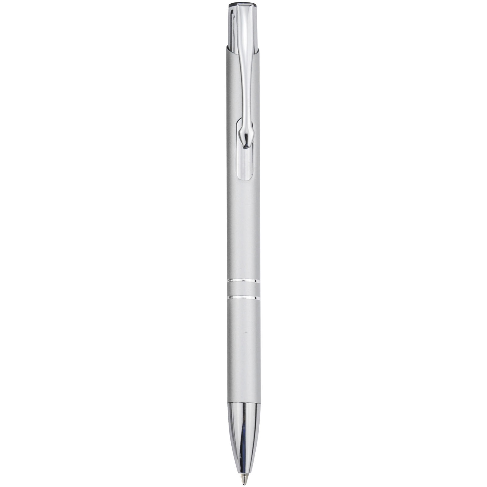 Stylo bille rétractable en aluminium Moneta (encre bleue) Stylo bille rétractable en aluminium Moneta (encre bleue) – vue 3