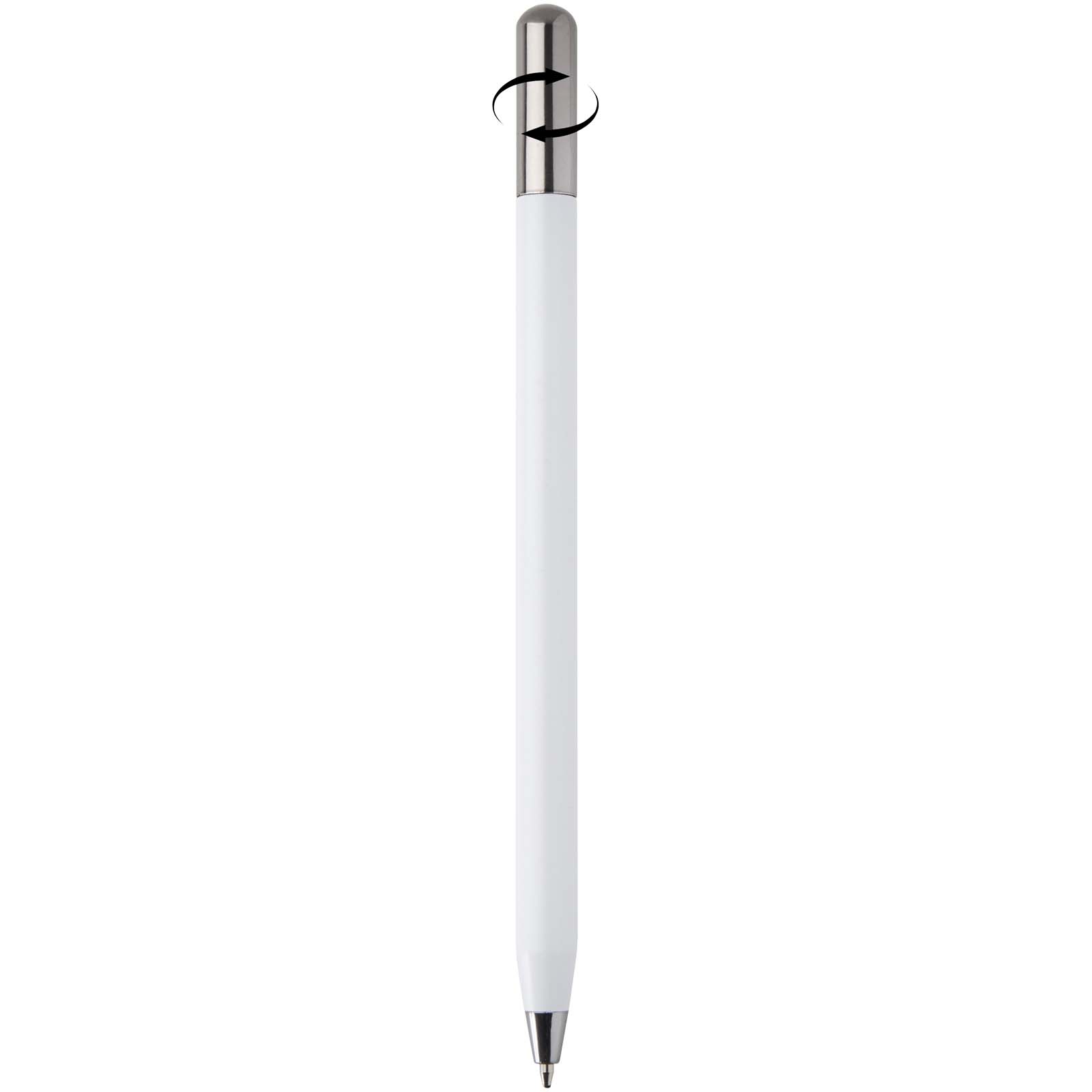 Stylo à bille à mécanisme rotatif SMART en aluminium recyclé (encre noire) Stylo à bille à mécanisme rotatif SMART en aluminium recyclé (encre noire) – vue 2