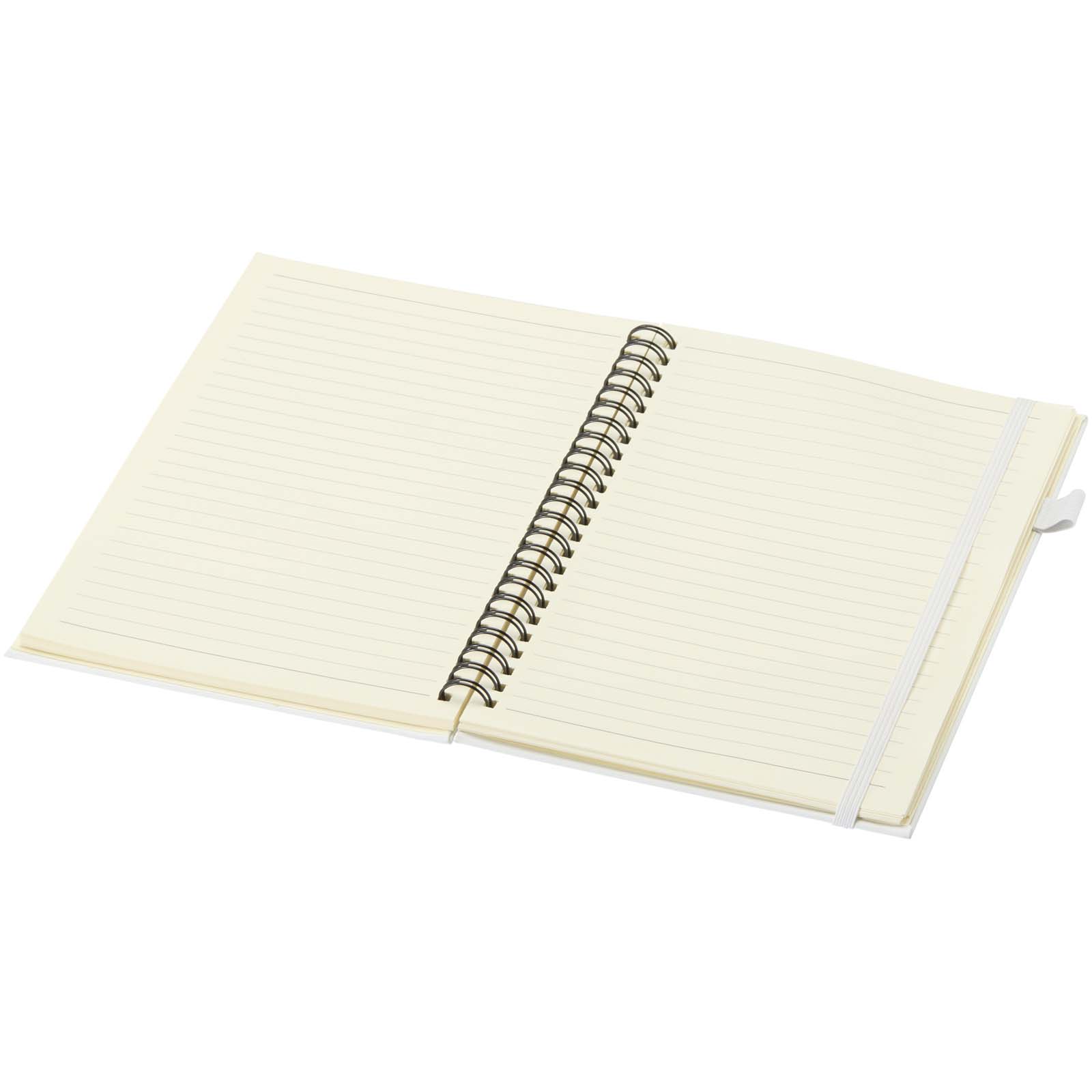 Cahier à spirales Liss A5 à couverture rigide en plastique recyclé Cahier à spirales Liss A5 à couverture rigide en plastique recyclé – vue 2