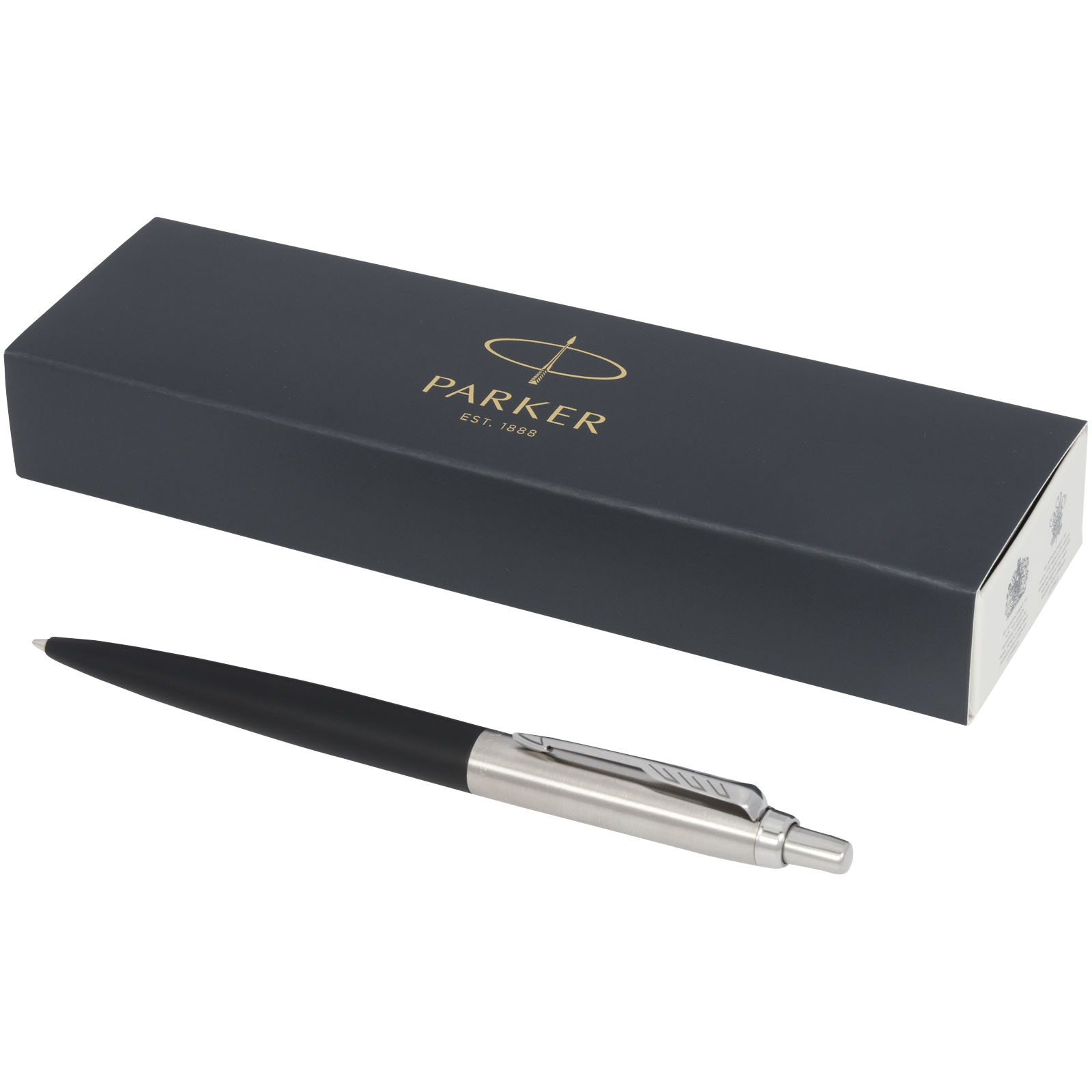Stylo bille mat Jotter XL Parker avec finitions chrome (encre bleue) Stylo bille mat Jotter XL Parker avec finitions chrome (encre bleue)