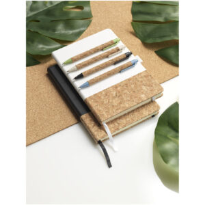 Stylo bille Midar en liège et paille de blé (encre noire) – vue 2