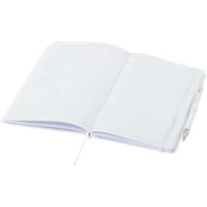 Ensemble comprenant un cahier en papier recyclé Spectrum A5 et un stylo à bille – vue 2