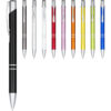 Stylo bille rétractable en aluminium anodisé Moneta (encre noire)