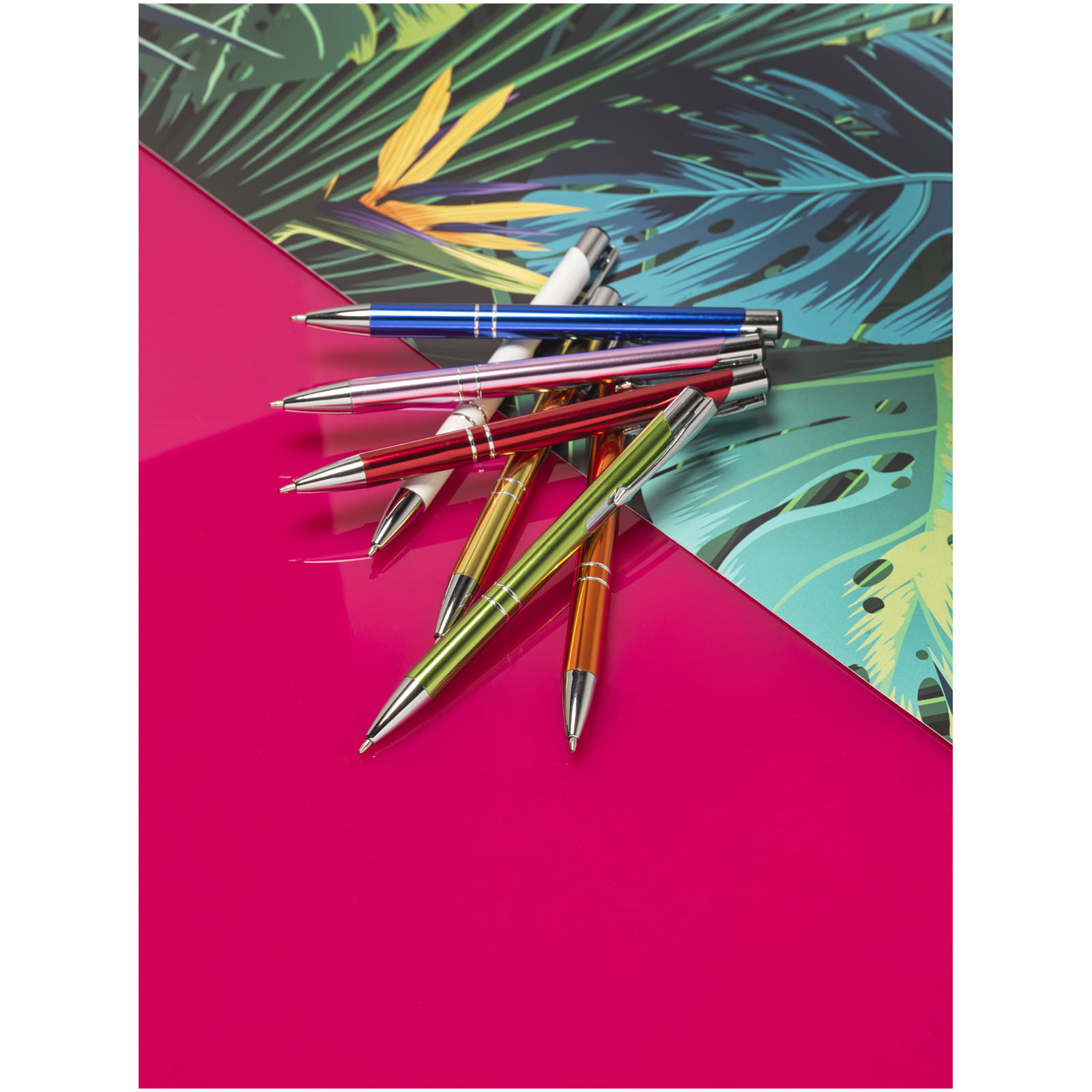Stylo bille rétractable en aluminium anodisé Moneta (encre noire) Stylo bille rétractable en aluminium anodisé Moneta (encre noire) – vue 2