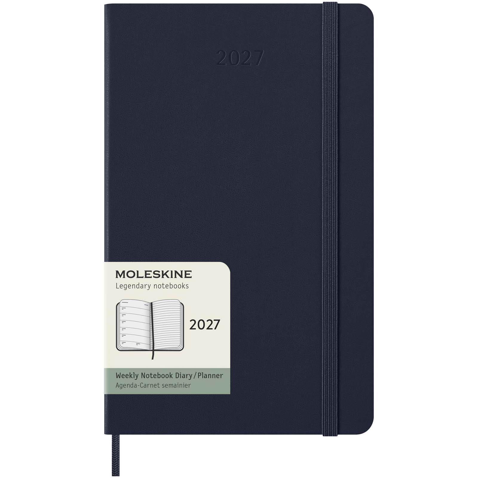 Agenda L hebdomadaire 12 mois Moleskine à couverture rigide Agenda L hebdomadaire 12 mois Moleskine à couverture rigide – vue 3