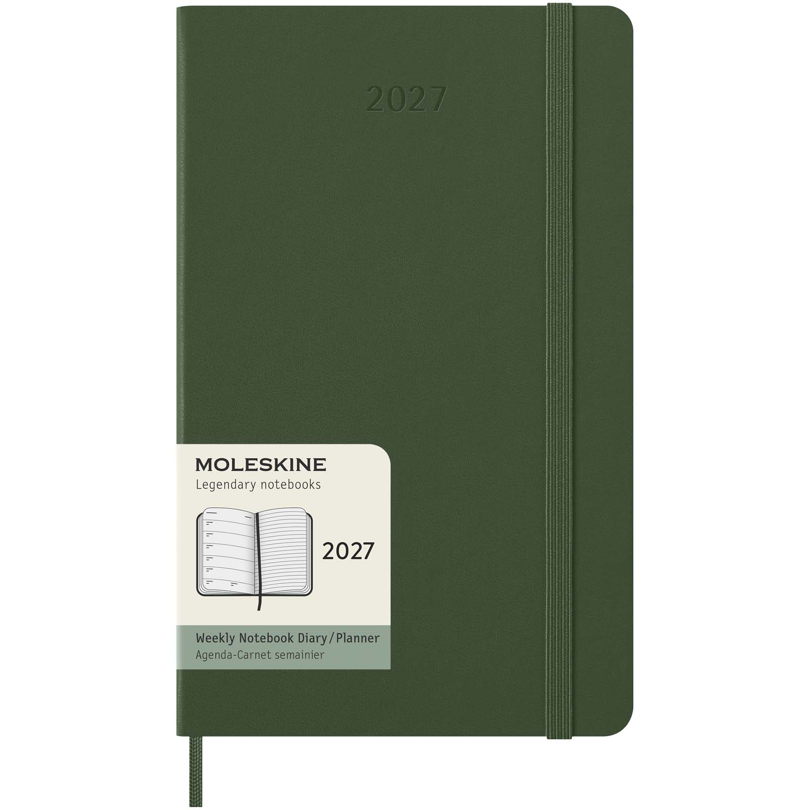 Agenda L hebdomadaire 12 mois Moleskine à couverture rigide Agenda L hebdomadaire 12 mois Moleskine à couverture rigide – vue 4