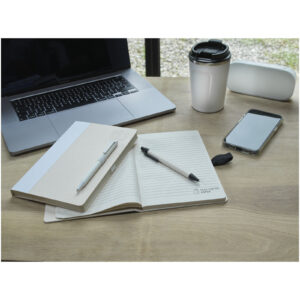Ensemble carnet de notes format A5 et stylo bille, à partir de briques de lait recyclées, Dairy Dream – vue 2