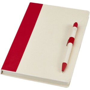 Ensemble carnet de notes format A5 et stylo bille, à partir de briques de lait recyclées, Dairy Dream – vue 3