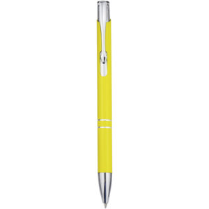 Stylo bille en aluminium recyclé Moneta (encre noire) – vue 2