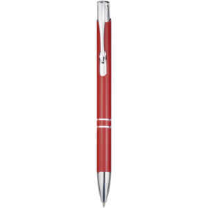 Stylo bille en aluminium recyclé Moneta (encre noire) – vue 3