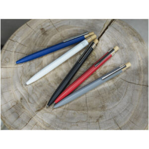 Stylo bille en aluminium recyclé Nooshin (encre bleue) – vue 2
