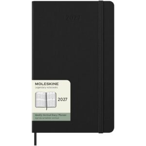 Agenda L vertical 12 mois Moleskine à couverture rigide