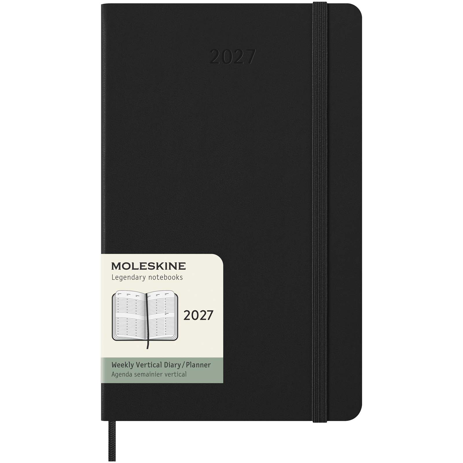 Agenda L vertical 12 mois Moleskine à couverture rigide Agenda L vertical 12 mois Moleskine à couverture rigide