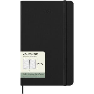 Agenda L hebdomadaire horizontal 12 mois Moleskine à couverture rigide