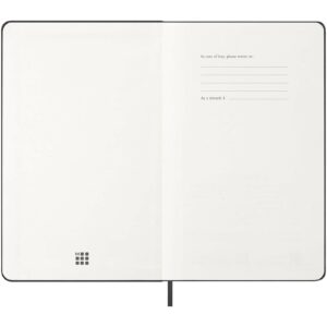 Agenda L hebdomadaire horizontal 12 mois Moleskine à couverture rigide – vue 2