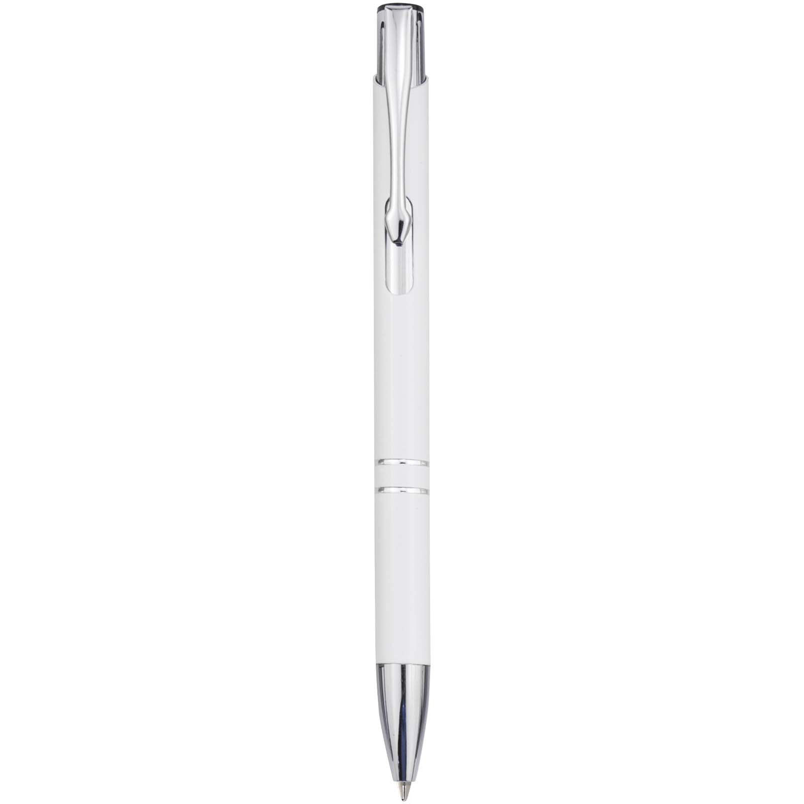 Stylo bille en aluminium recyclé Moneta (encre bleue) Stylo bille en aluminium recyclé Moneta (encre bleue)