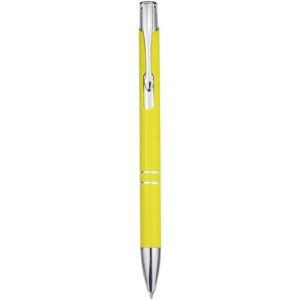 Stylo bille en aluminium recyclé Moneta (encre bleue) – vue 2