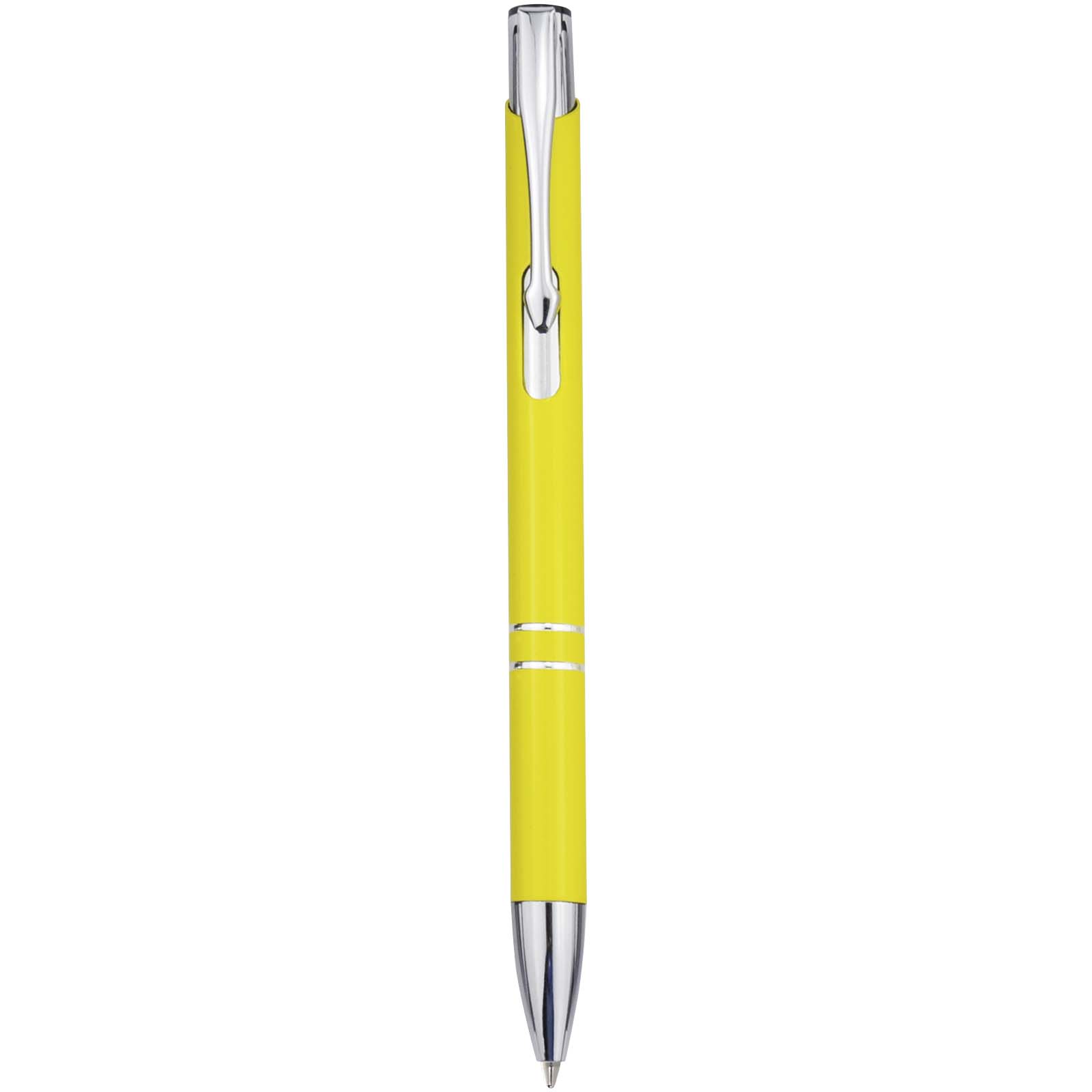 Stylo bille en aluminium recyclé Moneta (encre bleue) Stylo bille en aluminium recyclé Moneta (encre bleue) – vue 2