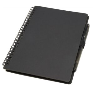 Carnet A5 à couverture souple réutilisable et parure de stylos Slate (encre noire) – vue 3