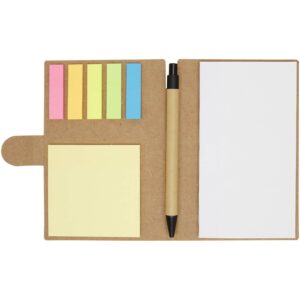 Livret à notes autocollantes Swift avec stylo bille (encre noire) – vue 2