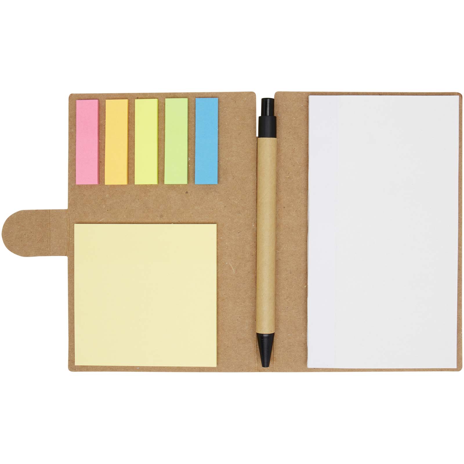 Livret à notes autocollantes Swift avec stylo bille (encre noire) Livret à notes autocollantes Swift avec stylo bille (encre noire) – vue 2