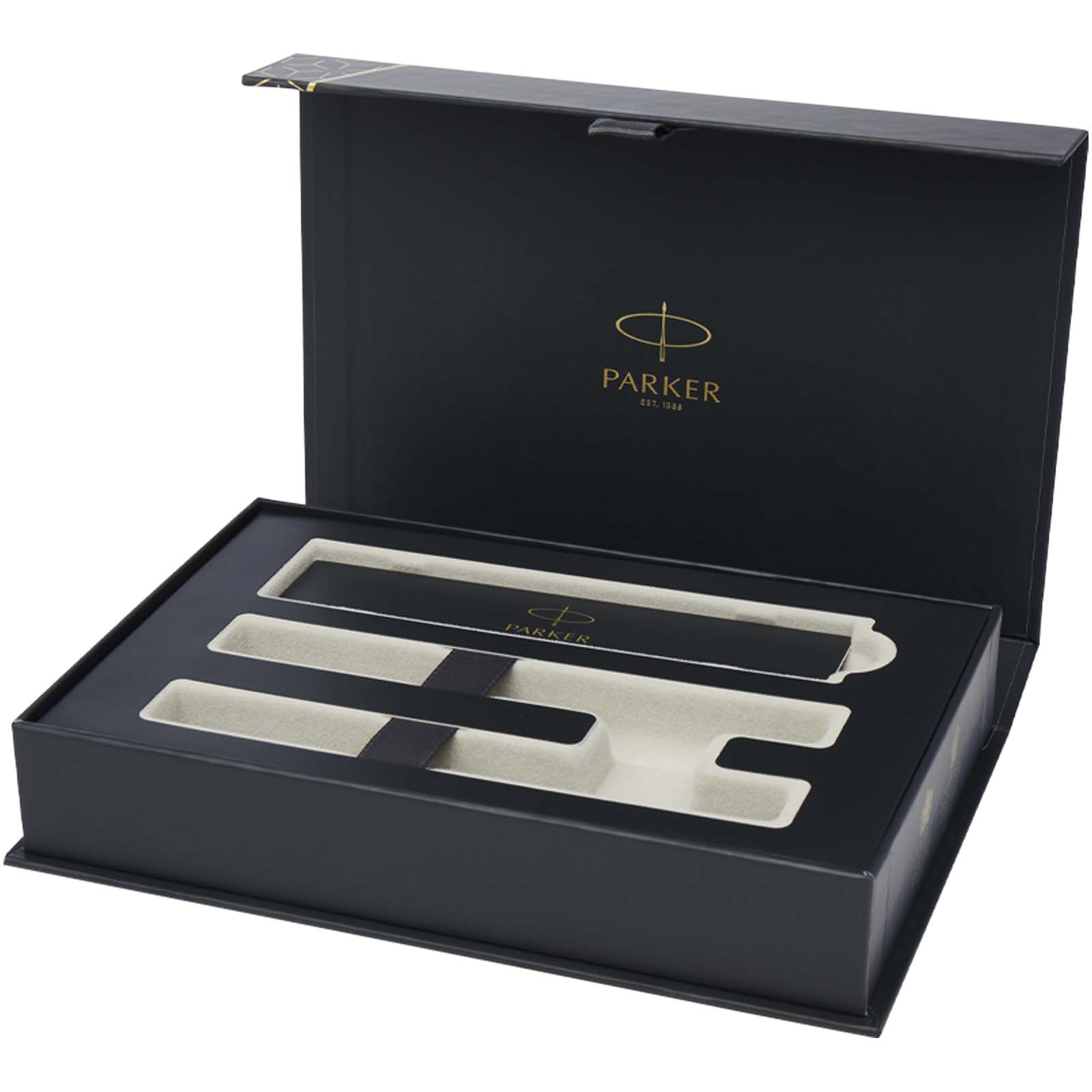Coffret Parker IM Essentials comprenant un stylo roller et un stylo à bille – noir Coffret Parker IM Essentials comprenant un stylo roller et un stylo à bille – noir