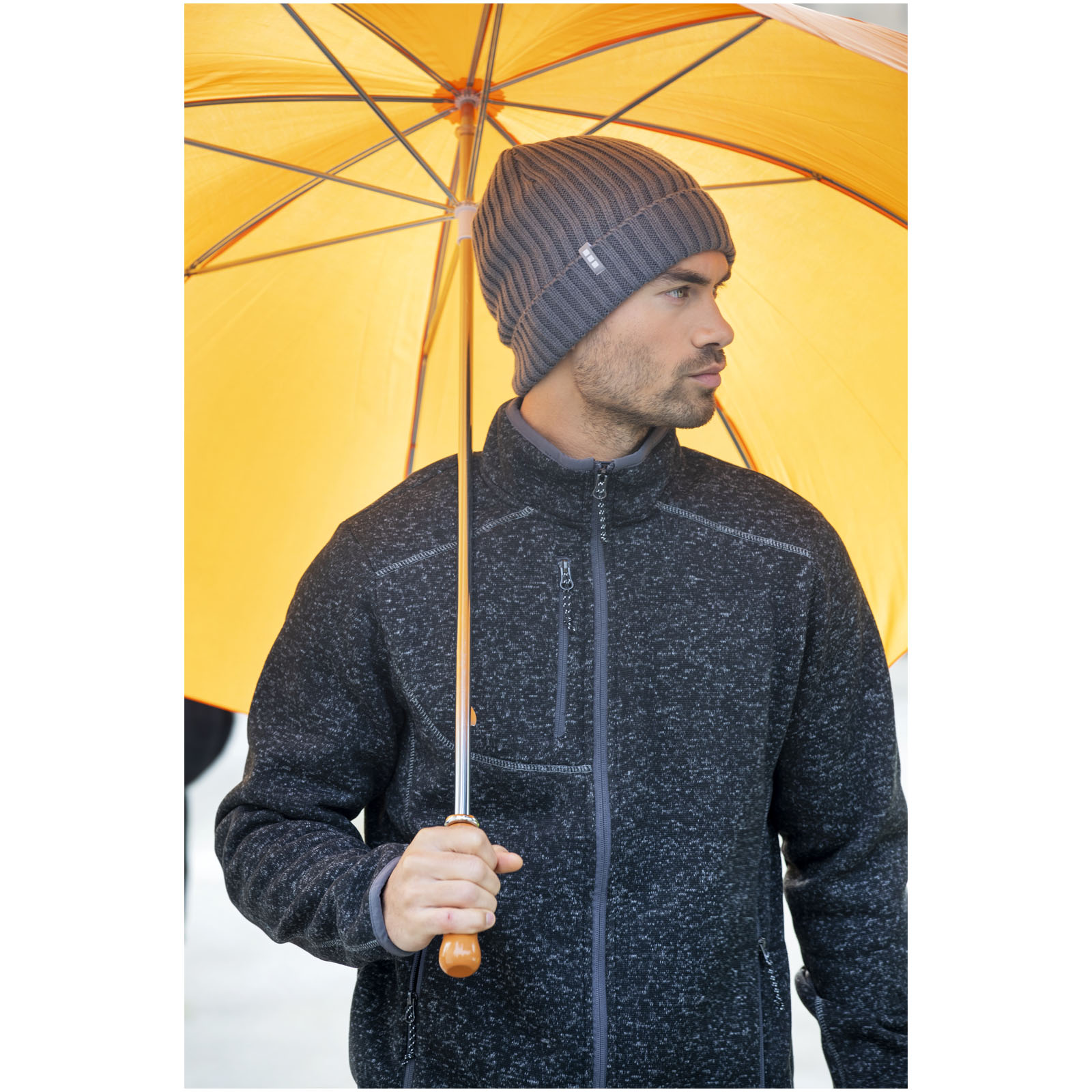 Parapluie golf 30″ avec poignée en bois Karl Parapluie golf 30″ avec poignée en bois Karl – vue 2