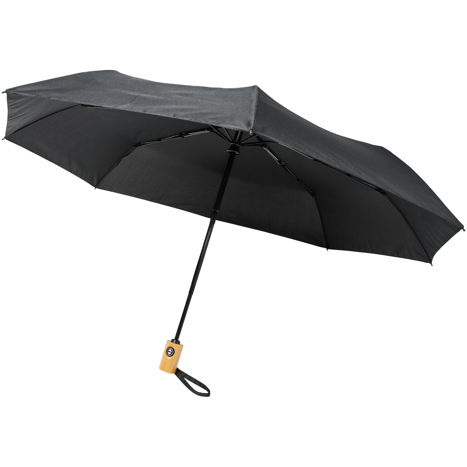 Parapluie en RPET pliable 21″ à ouverture/fermeture automatique Bo Parapluie en RPET pliable 21″ à ouverture/fermeture automatique Bo