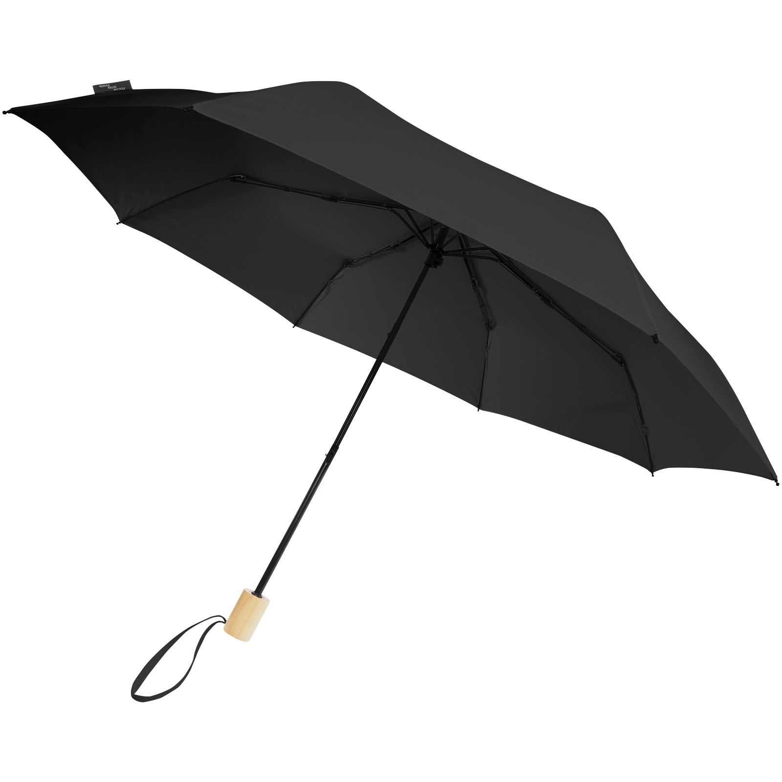 Parapluie 21″ pliable windproof en PET recyclé Birgit Parapluie 21″ pliable windproof en PET recyclé Birgit – vue 4