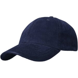 Casquette 6 panneaux de 280 g/m² Hutton en velours côtelé recyclé – vue 2