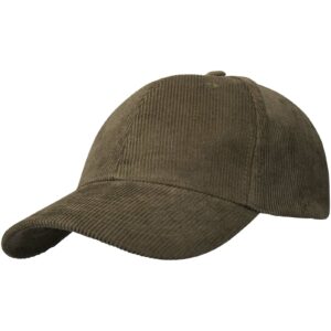 Casquette 6 panneaux de 280 g/m² Hutton en velours côtelé recyclé – vue 3