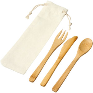 Ensemble de couverts Celuk en bambou – vue 2
