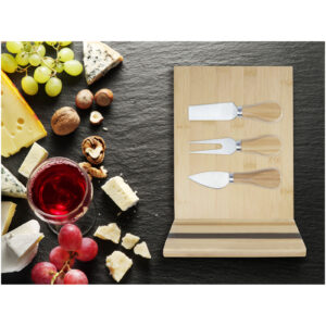 Plateau à fromage et accessoires magnétiques Mancheg en bambou – vue 2
