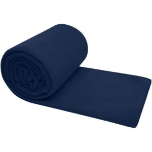 La couverture à carreaux unie Huggy est composée à 100 % de polaire 200 g/m², une matière douce et confortable qui fournit ra – vue 2