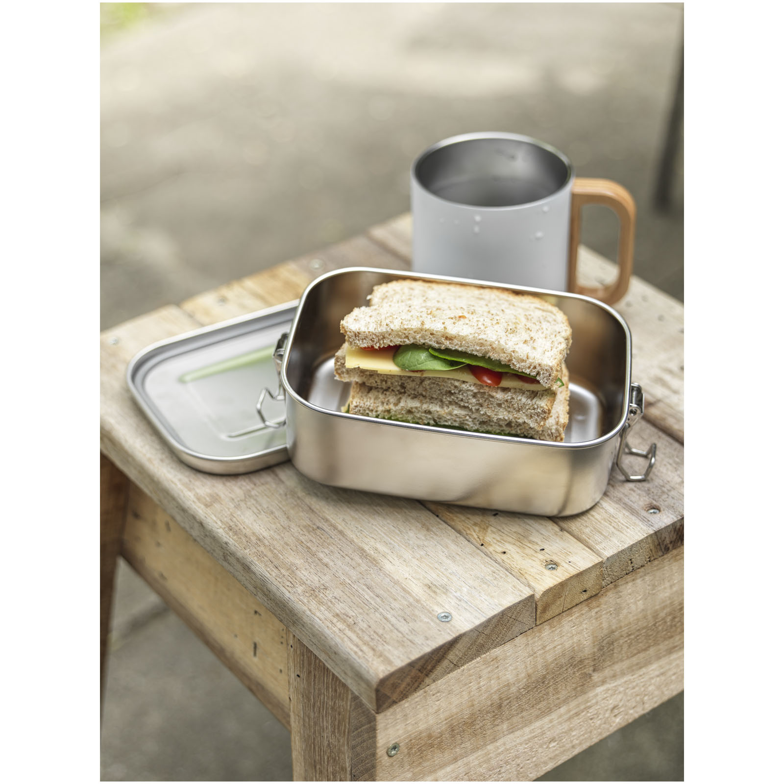 Boîte repas Titan en acier inoxydable recyclé 750 ml Boîte repas Titan en acier inoxydable recyclé 750 ml – vue 2