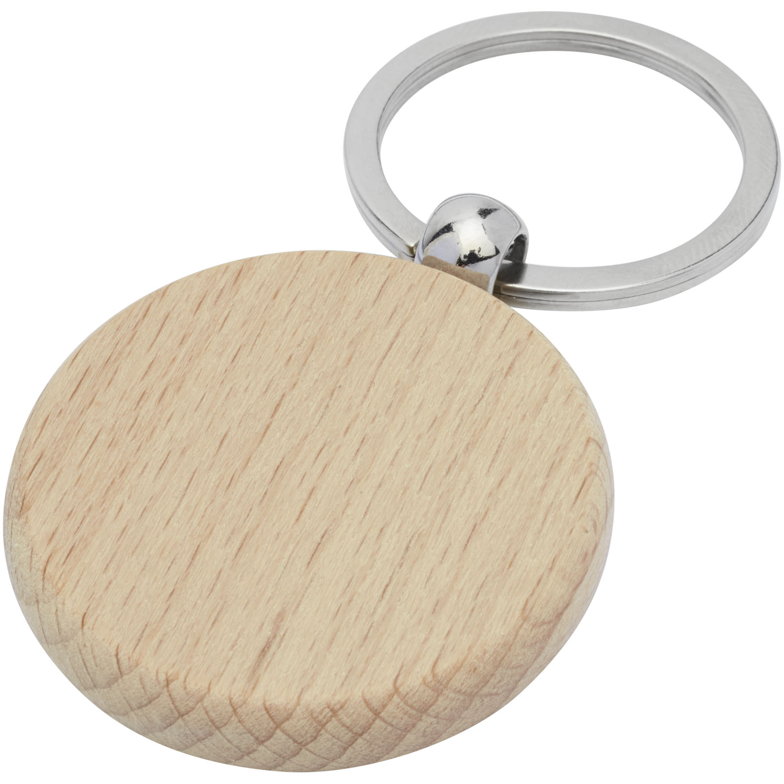 Porte-clés rond Giovanni en bois de hêtre Porte-clés rond Giovanni en bois de hêtre