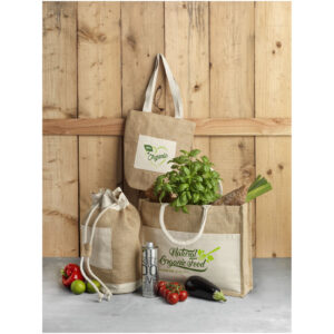 Sac shopping jute Mumbay 18L – vue 2