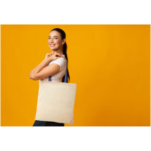 Sac coton Nevada 100 gr/m² avec poignées de couleur 7L – vue 2