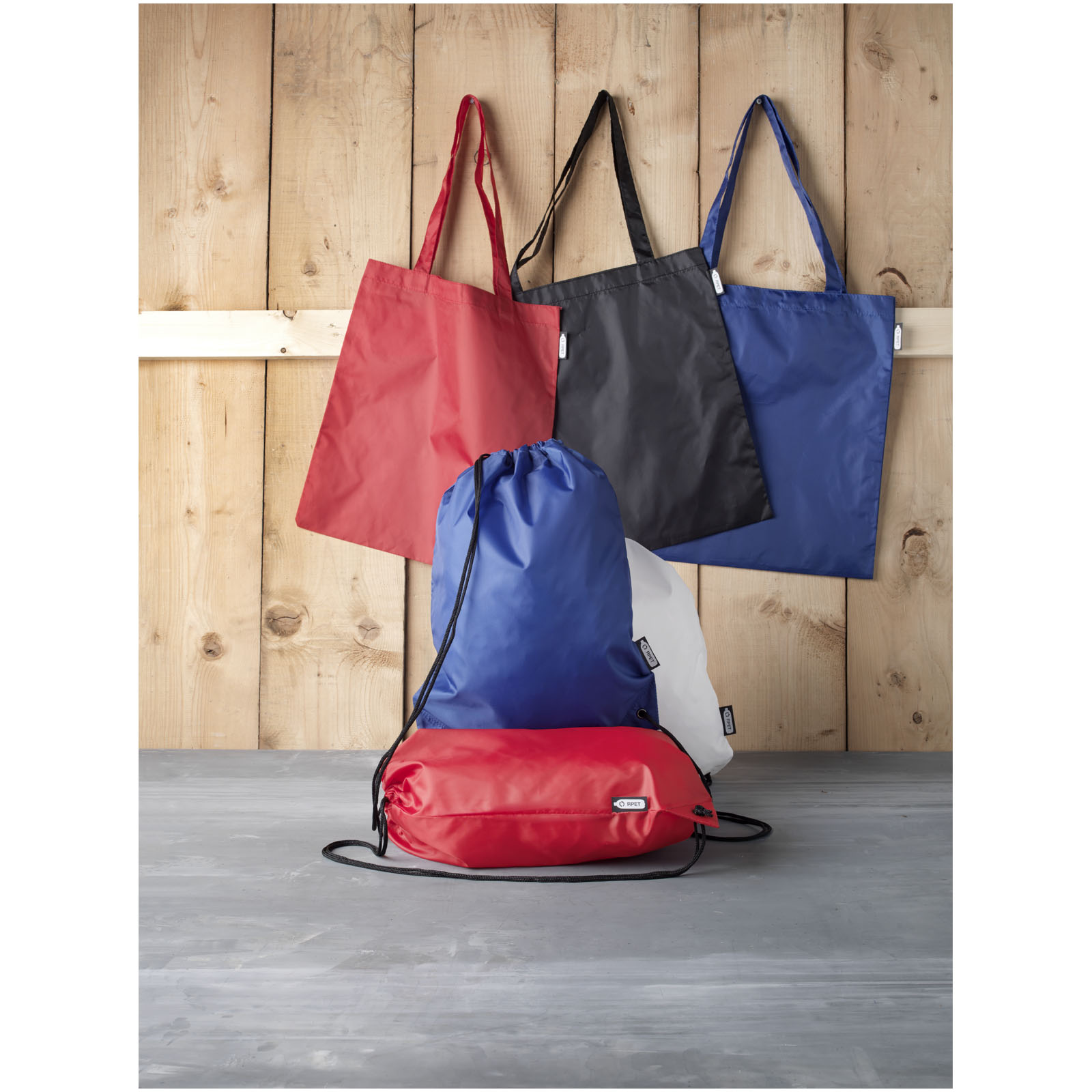Sac à dos RPET Oriole avec cordon de serrage 5L Sac à dos RPET Oriole avec cordon de serrage 5L – vue 2