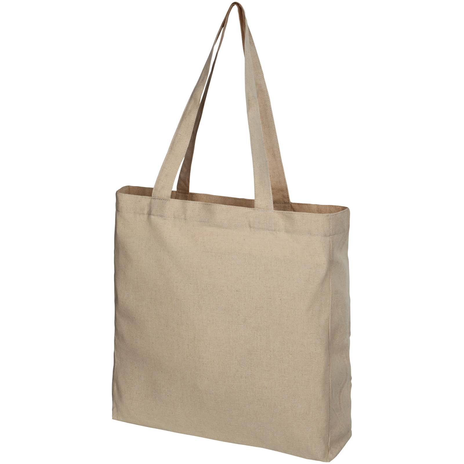 Sac shopping Pheebs recyclé avec soufflet 210 gr/m² 13L Sac shopping Pheebs recyclé avec soufflet 210 gr/m² 13L