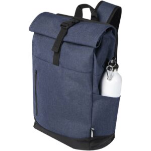 Sac à dos Libra recyclé GRS avec rabat enroulable pour ordinateur portable de 15,6″ 12L – vue 2