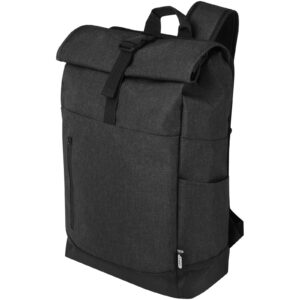 Sac à dos Libra recyclé GRS avec rabat enroulable pour ordinateur portable de 15,6″ 12L – vue 4