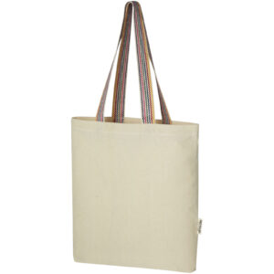 Sac shopping Rainbow de 5 l en coton recyclé 180 g/m²