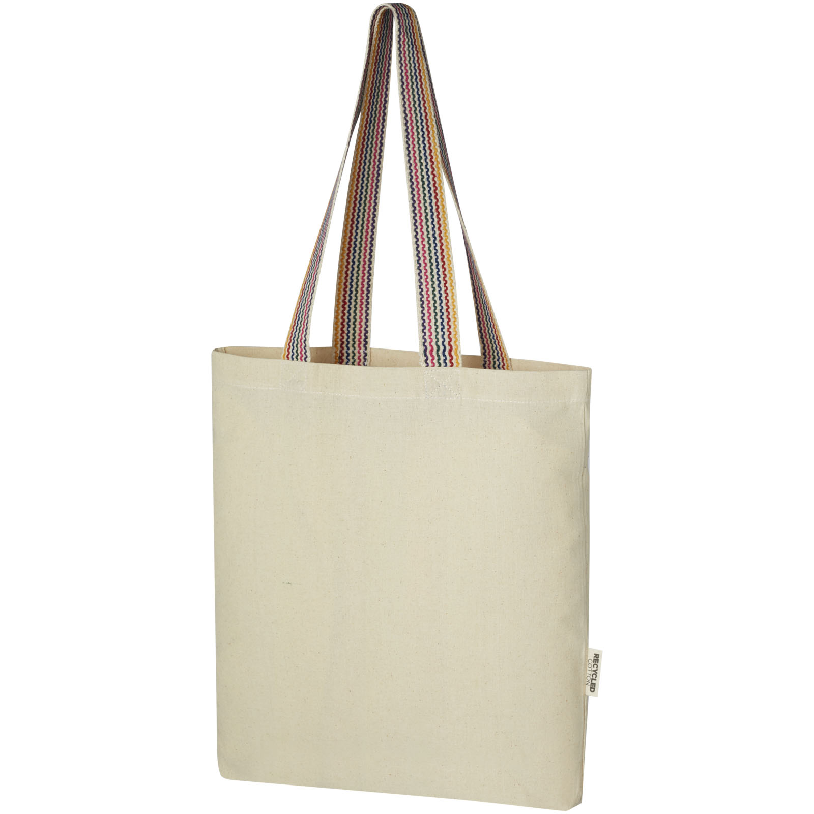 Sac shopping Rainbow de 5 l en coton recyclé 180 g/m² Sac shopping Rainbow de 5 l en coton recyclé 180 g/m²