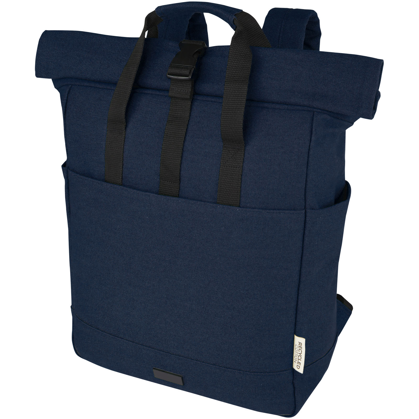 Sac à dos pour ordinateur portable Joey de 15 L en toile recyclée GRS 15 pouces avec dessus enroulable Sac à dos pour ordinateur portable Joey de 15 L en toile recyclée GRS 15 pouces avec dessus enroulable