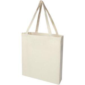 Sac shopping à soufflets Madras en coton recyclé 140 g/m² certifié GRS 12L – vue 2