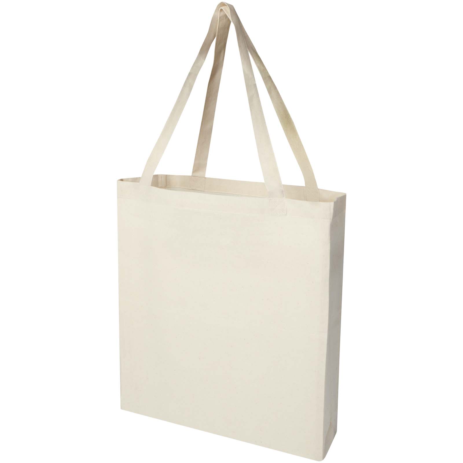 Sac shopping à soufflets Madras en coton recyclé 140 g/m² certifié GRS 12L Sac shopping à soufflets Madras en coton recyclé 140 g/m² certifié GRS 12L – vue 2